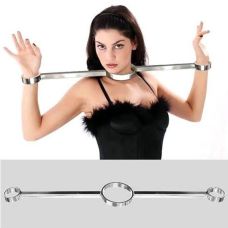 Стальной фиксатор для рук с креплением к шее Bdsm4u