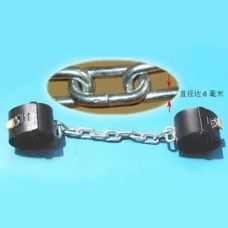 Шкіряні чорні кайдани для рук або ніг для БДСМ