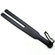 Стек шотландский черный кожаный