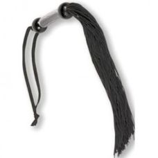 Чорна гумова батіг з мотузкою