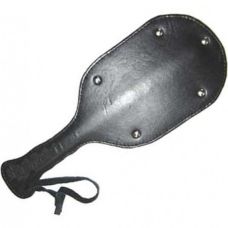Округлая кожаная шлепалка для БДСМ