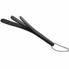 Трехслойная черная шлепалка для БДСМ-игр