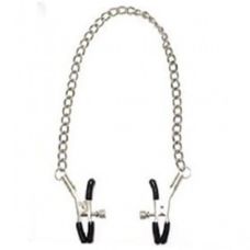 Металлическая цепь с зажимами на соски для БДСМ