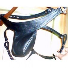 Трусы для мужчин кожаные для БДСМ черного цвета Bdsm4u