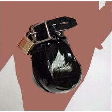 Мягкий пояс верности на пенис черный