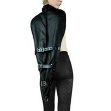 Смирительный жакет для фиксации рук за спиной кожаный черный Bdsm4u