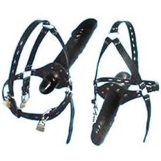 Маска с двумя фаллоимитаторами