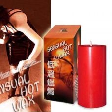 Широка свічка для тіла Червона