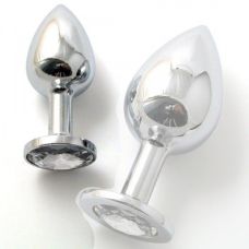 Маленька анальна пробка з каменем під Сваровскі