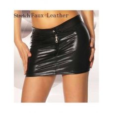 Вінілова спідниця чорного кольору Banditka, що облягає