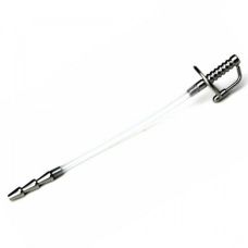 Гибкий стимулятор на член из стали и силикона для БДСМ