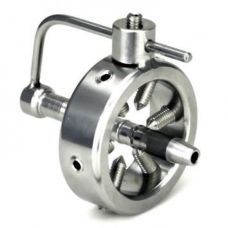 Металлическое кольцо-фиксатор для пениса с шипами и катетером