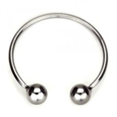 Подкова - фиксатор из стали на мошонку для БДСМ - игр