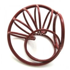 Красный фиксатор - улитка на половой член стальной для БДСМ игр