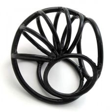 Пояс вірності на пеніс сталевий Равлик чорний