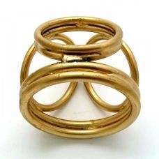 Фиксатор для мошонки и члена золотой металлический