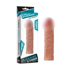 Насадка збільшує на член реалістична із закритою головкою Lovetoy тілесна