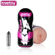 Мастурбатор Вагіна з вібрацією Lovetoy SEX IN a CAN