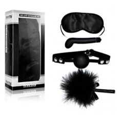 Набір для БДСМ Чорний (маска,кляп,вібратор,лоскоталка) Lovetoy
