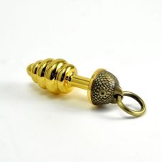 Анальна пробка золота ребриста Lovetoy