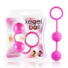 Вагинальные шарики силиконовые Lovetoy Kegel Ball розовые