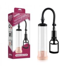 Вакуумная помпа для увеличения пениса с телесным вкладышем Lovetoy Power Pussy Pump