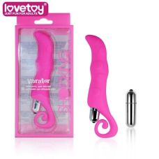 Вагінальний вібратор зі стимуляцією точки G рожевий Lovetoy Shocking Series 