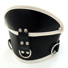 Черно-красный корсет на шею Deluxe Padded для БДСМ