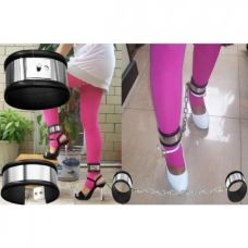 Мужские оковы БДСМ из нержавеющей стали с силиконовой подкладкой серебристого цвета Bdsm4u