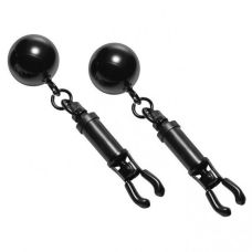 Зажимы на соски для БДСМ черные Bdsm4u