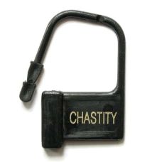 Замки пластиковые для мужских поясов верности черные с номерами Chastity 10 шт