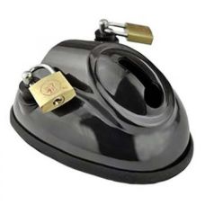 Чоловічий пояс вірності на член з пластика для БДСМ ExoBelt v1 чорний