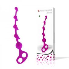 Анальний ланцюжок силіконовий lubaile фіолетовий