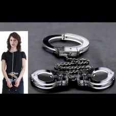 Наручники для фіксації рук з кріпленням-ланцюгом до нашийника Bdsm4u