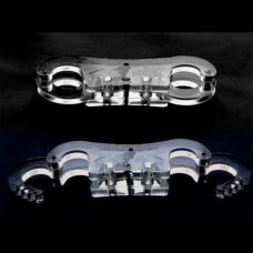 Прозрачные наручники из пластика для ролевых игр в БДСМ