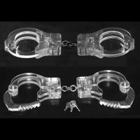 Прозрачные наручники для БДСМ из пластика Bdsm4u