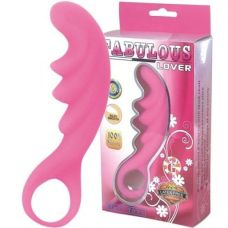 Силіконовий масажер простати у формі гребінця lubaile рожевий