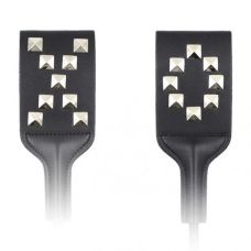 Стек-кнут для порки черного цвета БДСМ