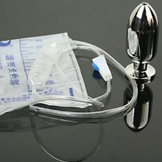 Анальная клизма из стали Hollow Butt Plug