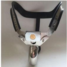 Чоловічий пояс вірності на пеніс із нержавіючої сталі сріблястий