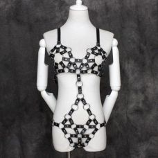 Эротический комплект женского белья в европейском стиле черного цвета Bdsm4u