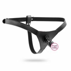 Ремінний Страпон жіночий шкіряний з силіконовим фалоімітатором