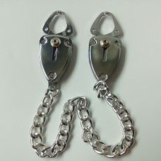 Зажимы для сосков металлические серебряные