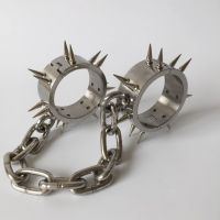 Кайдани для ніг металеві з шипами БДСМ