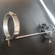Фиксация рук за спиной на стальной распорке с креплением к шее Bdsm4u Unisex Stainless steel