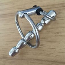 Уретральный катетер для мужского пениса из медицинской стали с кольцом