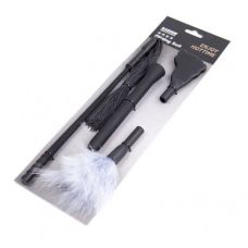 Батіг зі знімними батогами для БДСМ-ігор чорний