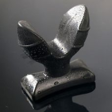 Раскрывающаяся анальная пробка черная из латекса