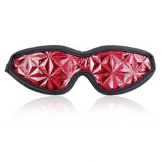 Эротичная красная маска на глаза из крокодиловой кожи IXI48472