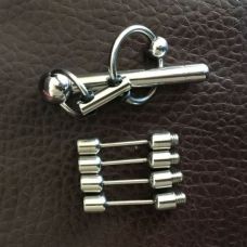 Регулируемая уретральная пробка стальная для БДСМ